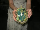 Rhonda Denny, Mini quilt in green.